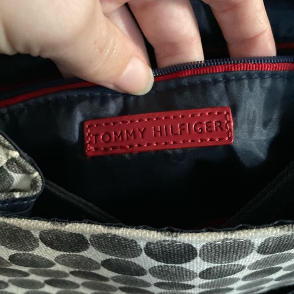 Tommy Hilfiger black and white polka dot rucksack - Picture 5 of 5